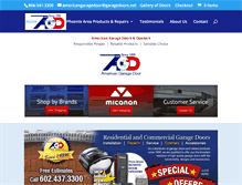 Tablet Screenshot of garagedoorsinphoenix.com